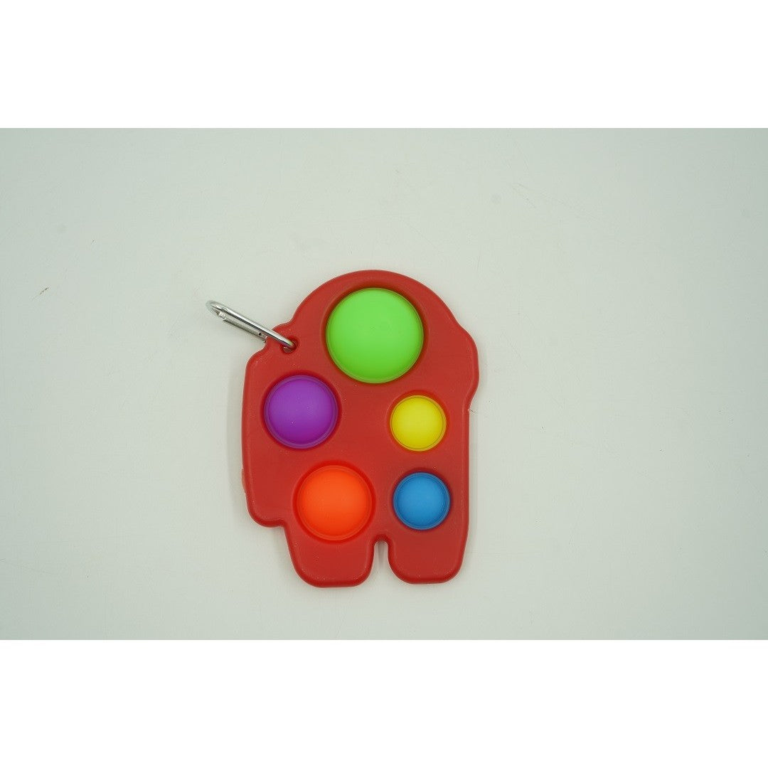 Jucarie Antistres Vivimall - Fidget Toy, Simple Dimple, Among us, Rosu - vivimall.ro