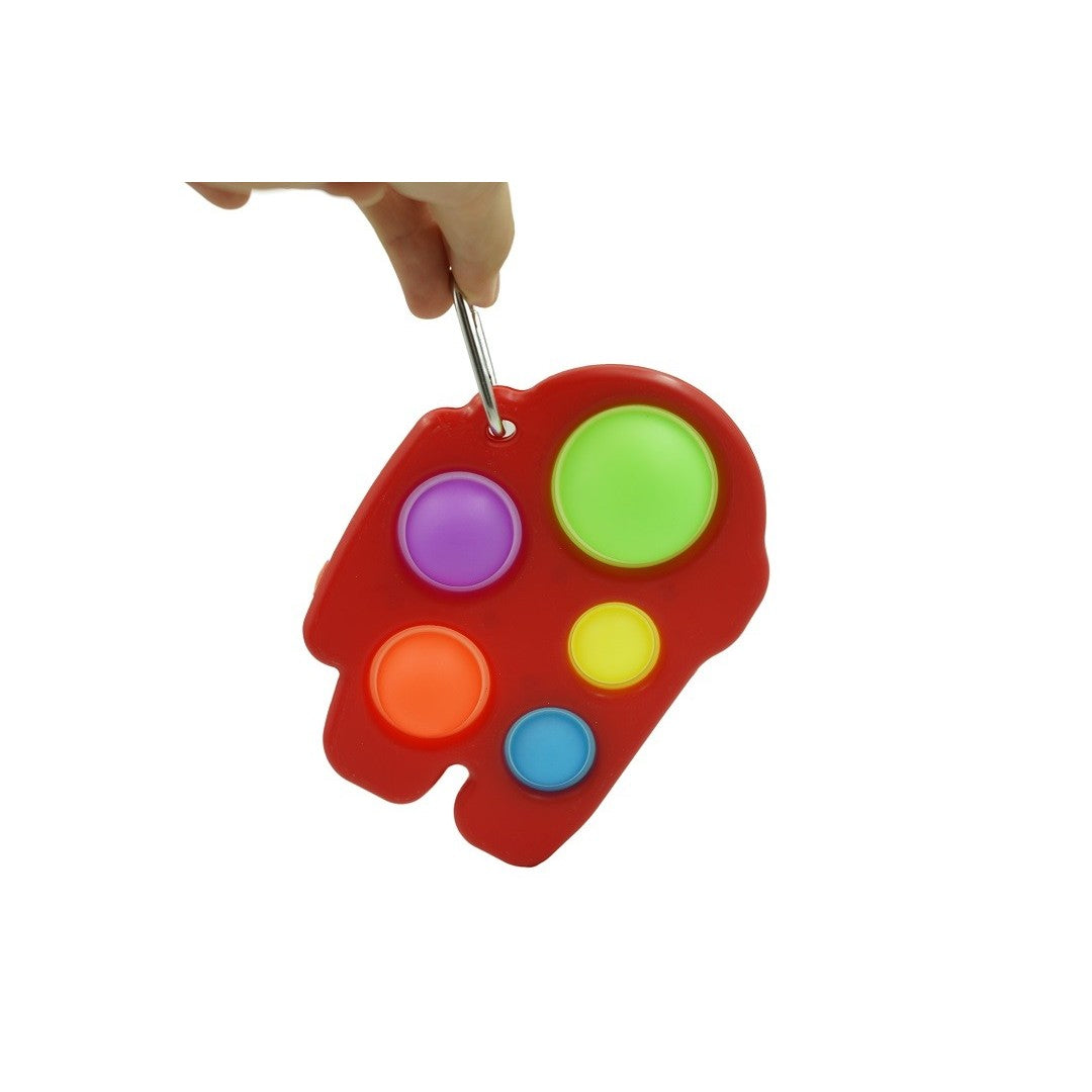 Jucarie Antistres - Fidget Toy, Simple Dimple, Among Us, Rosu