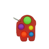 Jucarie Antistres - Fidget Toy, Simple Dimple, Among Us, Rosu