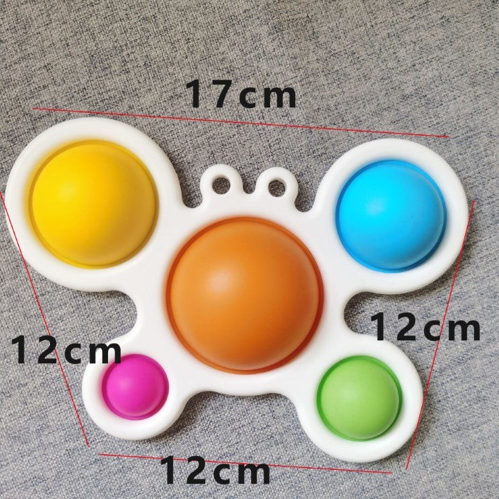 Jucarie Antistres - Fidget Toy, Simple Dimple, Crab, Multicolor - vivimall.ro