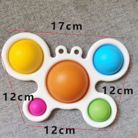 Jucarie Antistres - Fidget Toy, Simple Dimple, Crab, Multicolor - vivimall.ro