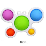 Jucarie Antistres - Fidget Toy, Simple Dimple, Crab, Multicolor - vivimall.ro