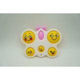 Jucarie Antistres Vivimall - Fidget Toy, Simple Dimple, Fluture, Alb - vivimall.ro