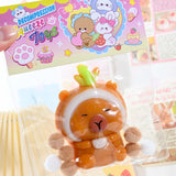 Jucarie Antistres Squishy, Flippy, cu Revenire Lenta, Model Capybara, 7cmx6.5 cm, din TPR, Ambalaj Transparent, Maro - vivimall.ro