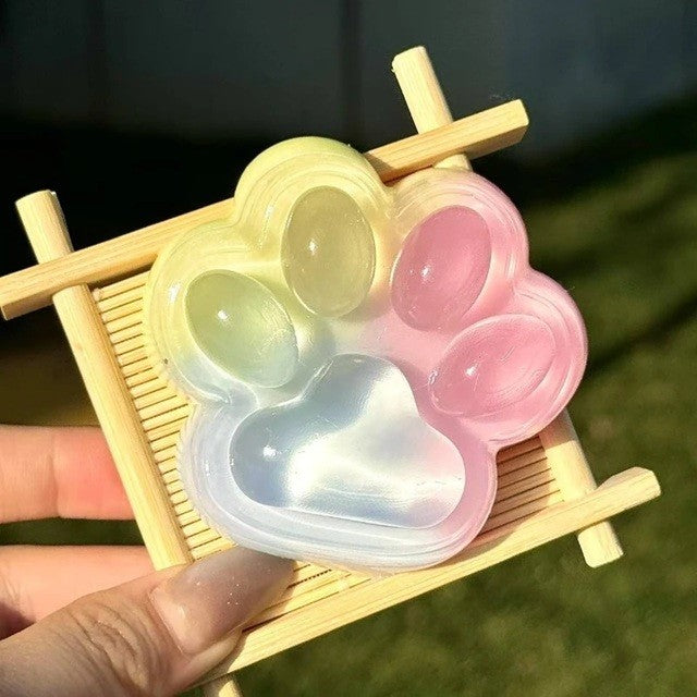 Jucarie Antistres Squishy, Cu Revenire Lenta, Labuta De Pisica Pufoasa, 7.5 Cm, Ambalaj , Multicolor - vivimall.ro