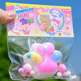 Jucarie Antistres Squishy, Cu Revenire Lenta, Labuta De Pisica Pufoasa, 7.5 Cm, Ambalaj , Multicolor - vivimall.ro