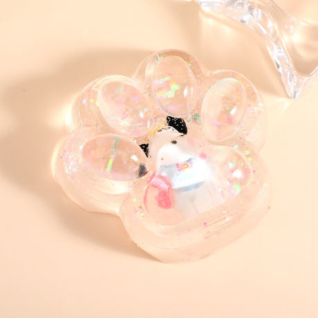 Jucarie Antistres Squishy, Flippy, cu Revenire Lenta, Labuta de Pisica Pufoasa, 7.5 cm, Ambalaj Transparent, Model Pinch Family, Multicolor - vivimall.ro