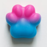 Jucarie Antistres Squishy, Flippy, cu Revenire Lenta, Labuta de Pisica Pufoasa, 7.5 cm, Ambalaj Transparent, Model 270512, Albastru/Roz - vivimall.ro