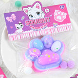 Jucarie Antistres Squishy, Flippy, Labuta de Pisica Squeeze Toys, cu Revenire Lenta, 7.5 cm, Model 270516, Multicolor - vivimall.ro