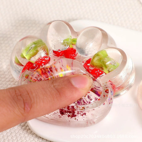 Jucarie Antistres Squishy, Flippy, cu Revenire Lenta, Labuta de Pisica Pufoasa, 7.5 cm, Ambalaj Transparent, Model 270523 Multicolor - vivimall.ro