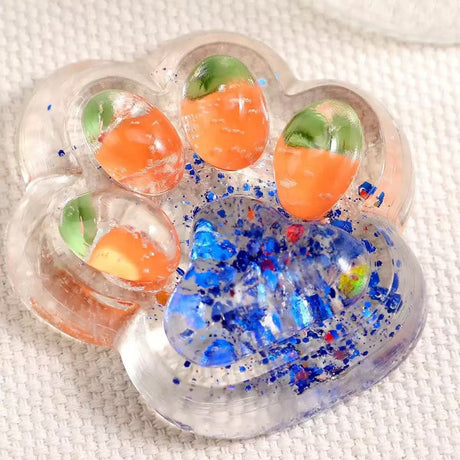 Jucarie Antistres Squishy, Flippy, cu Revenire Lenta, Labuta de Pisica Pufoasa, 7.5 cm, Ambalaj Transparent, Model 270526 Multicolor - vivimall.ro