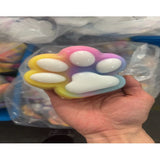 Jucarie Antistres Squishy, Flippy, Labuta de Pisica Squeeze Toys, cu Revenire Lenta, 7.5 cm, Model 270530, Multicolor - vivimall.ro