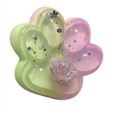 Jucarie Antistres Squishy, Cu Revenire Lenta, Labuta De Pisica Pufoasa, 7.5 Cm, Ambalaj , Multicolor - vivimall.ro