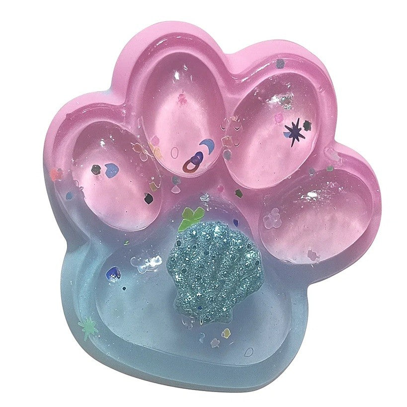 Jucarie Antistres Squishy, Cu Revenire Lenta, Labuta De Pisica Pufoasa, 7.5 Cm, Ambalaj , Multicolor - vivimall.ro