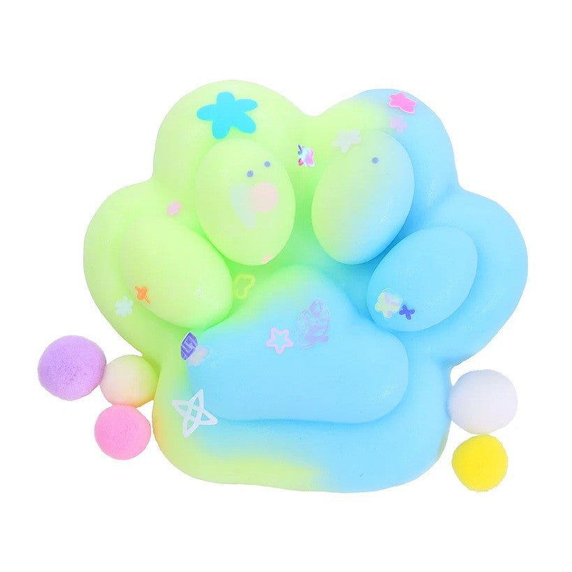 Jucarie Antistres Squishy, Cu Revenire Lenta, Labuta De Pisica Pufoasa, 7.5 Cm, Ambalaj , Multicolor - vivimall.ro