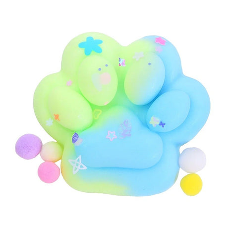 Jucarie Antistres Squishy, Cu Revenire Lenta, Labuta De Pisica Pufoasa, 7.5 Cm, Ambalaj , Multicolor - vivimall.ro