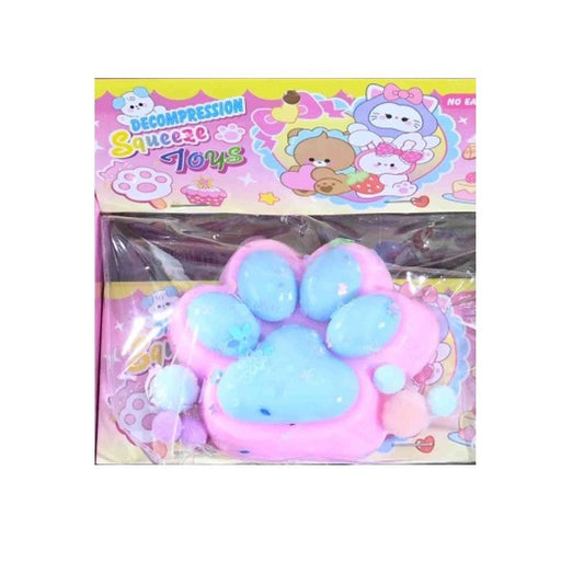 Jucarie Antistres Squishy, Vivimall, Labuta de Pisica Squeeze Toys, cu Revenire Lenta, 7.5 cm, Model 270527, Multicolor - vivimall.ro