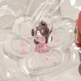 Jucarie Antistres Squishy, Flippy, Labuta de Pisica Pufoasa, cu Revenire Lenta, 7 x 6.5 cm, Model Printesa, Multicolor - vivimall.ro