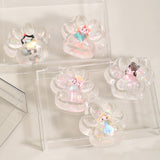 Jucarie Antistres Squishy, Flippy, Labuta de Pisica Pufoasa, cu Revenire Lenta, 7 x 6.5 cm, Model Printesa, Multicolor - vivimall.ro