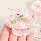 Jucarie Antistres Squishy, Flippy, Labuta de Pisica Pufoasa, cu Revenire Lenta, 7 x 6.5 cm, Model Ciuperca, Multicolor - vivimall.ro