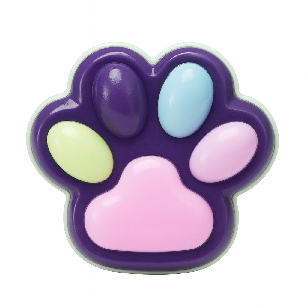 Jucarie Antistres Squishy, Cu Revenire Lenta, Labuta De Pisica Pufoasa, Ambalaj, Mov Inchis Roz