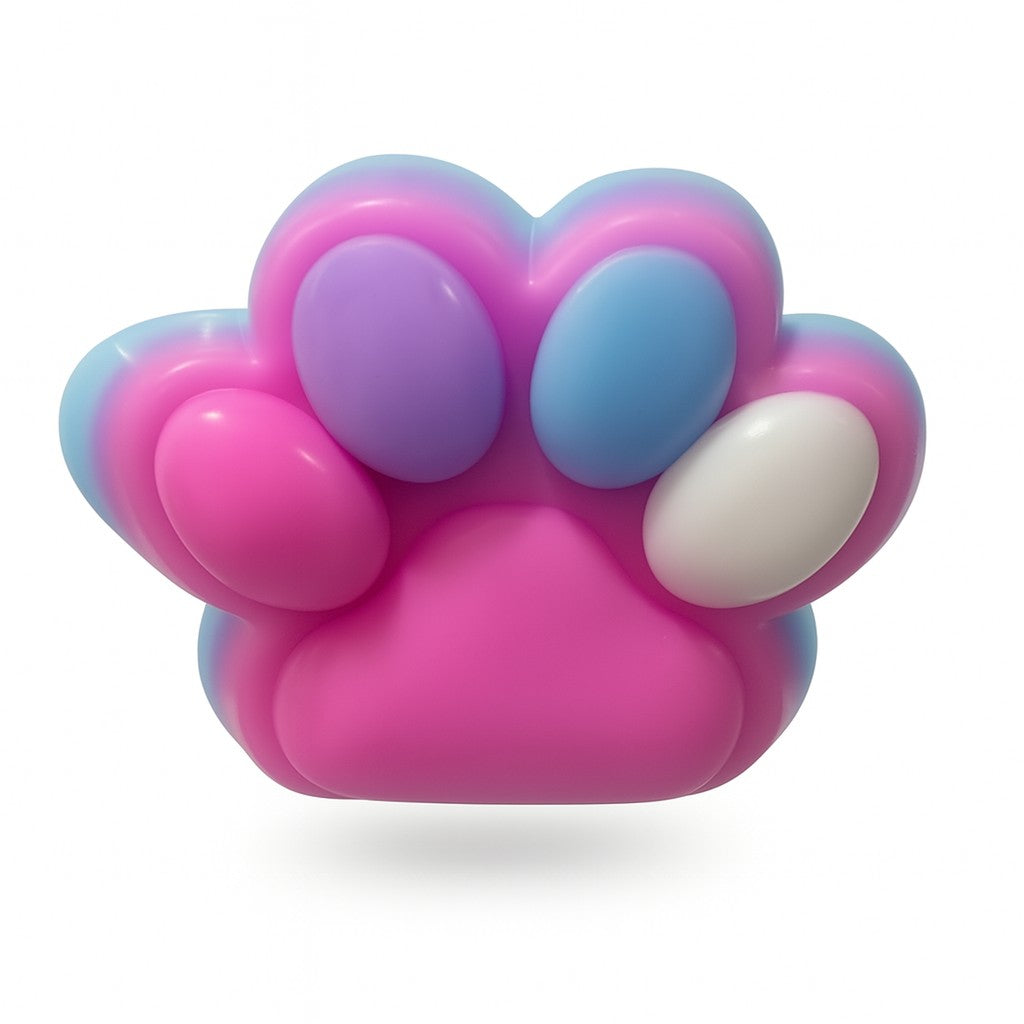 Jucarie Antistres Squishy, Cu Revenire Lenta, Labuta De Pisica Pufoasa, Ambalaj Transparent, Roz