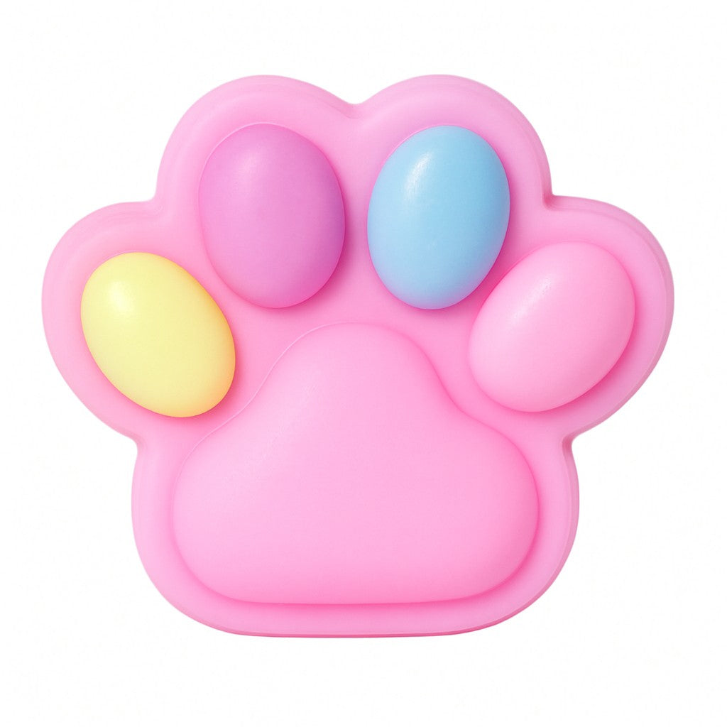 Jucarie Antistres Squishy, Cu Revenire Lenta, Labuta De Pisica Pufoasa, Ambalaj, Roz Multicolor