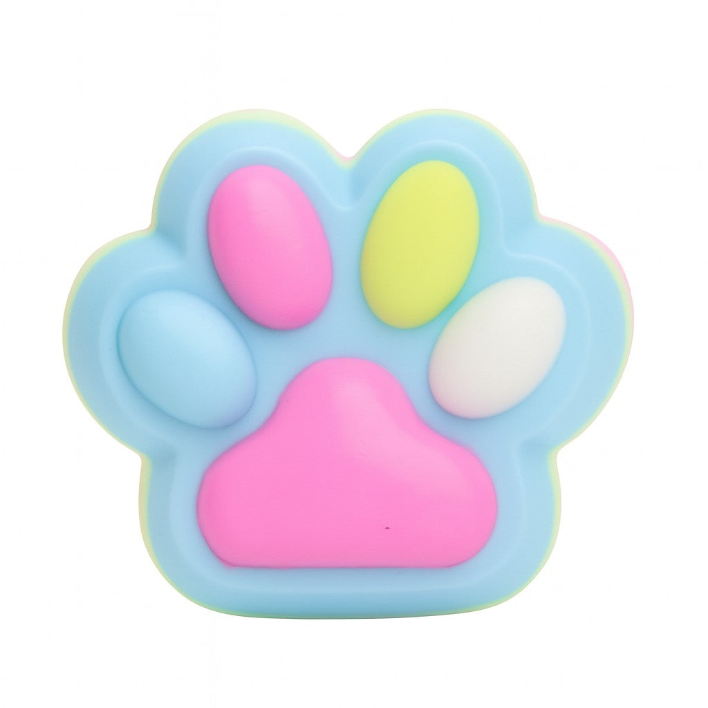 Jucarie Antistres Squishy, Cu Revenire Lenta, Labuta De Pisica Pufoasa, Ambalaj, Albastru Multicolor