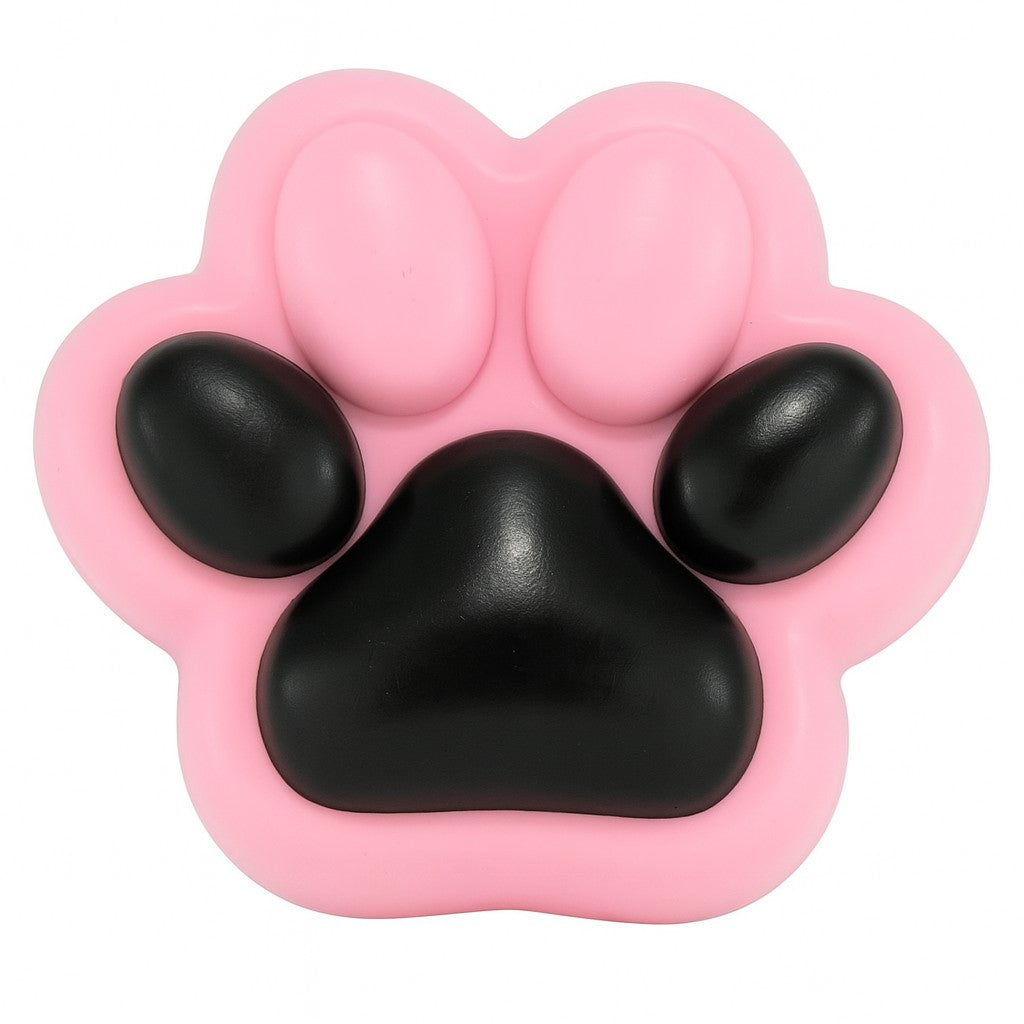 Jucarie Antistres Squishy, Cu Revenire Lenta, Labuta De Pisica Pufoasa, Ambalaj, Negru Roz