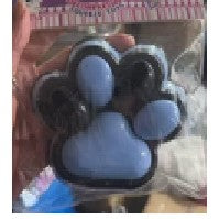 Jucarie Antistres Squishy, Vivimall, cu Revenire Lenta, Labuta de Pisica Pufoasa, 8.5 x 7.5 cm, Ambalaj Transparent, Negru Albastru