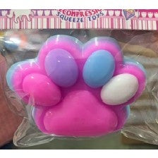 Jucarie Antistres Squishy, Vivimall, cu Revenire Lenta, Labuta de Pisica Pufoasa, 8.5 x 7.5 cm, Ambalaj Transparent, Roz Albastru deschis - vivimall.ro