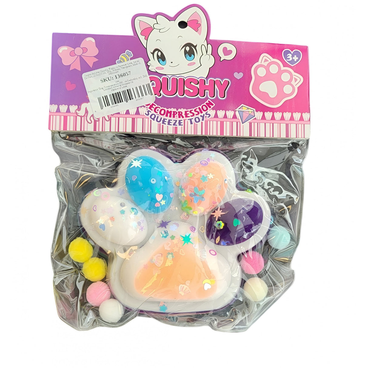 Jucarie Antistres Squishy, Cu Revenire Lenta, Squeeze Pinch Family, 220G, Ambalaj, Model 8, Multicolor