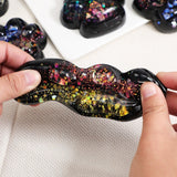 Jucarie Antistres Squishy, Vivimall, cu Revenire Lenta, Model Cat Paw, Squeeze Pinch Family, 6.5 x 6 cm, din Tpr, 4-6 Ani, Model 2 Figurine, Negru cu Insertii - vivimall.ro