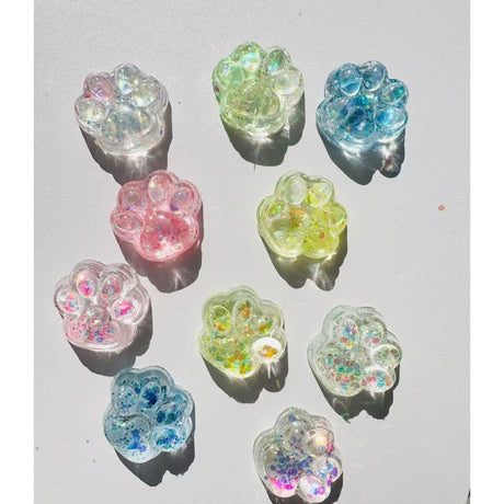 Jucarie Antistres Squishy, Cu Revenire Lenta, Squeeze Pinch Family, Din Tpr, 4-6 Ani, Model 4 Sclipici - vivimall.ro