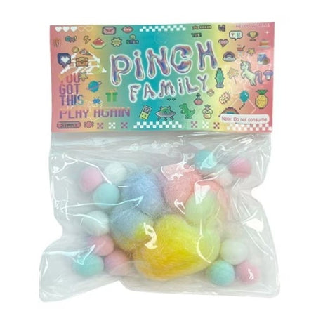 Jucarie Antistres Squishy, Cu Revenire Lenta, Squeeze Pinch Family, Pufoasa, Model Curcubeu, Ambalaj , Multicolor - vivimall.ro