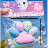 Jucarie Antistres Squishy, Vivimall, cu Revenire Lenta, Model Labuta de Pisica, 200g, 12.5 x 10.5 cm Squeeze Pinch Family, Ambalaj Transparent, Model 4 - vivimall.ro