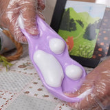 Jucarie Antistres Squishy, Vivimall, cu Revenire Lenta, Model Labuta de Pisica, 220g, 12.5 x 10.5 cm Squeeze Pinch Family, Ambalaj Transparent, Model 5 - vivimall.ro