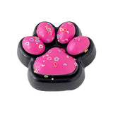 Jucarie Antistres Squishy, Vivimall, cu Revenire Lenta, Squeeze Pinch Family, Model Labuta de Pisica, 6.8x6.2 cm, 55g, Ambalaj Transparent, Roz Inchis - vivimall.ro