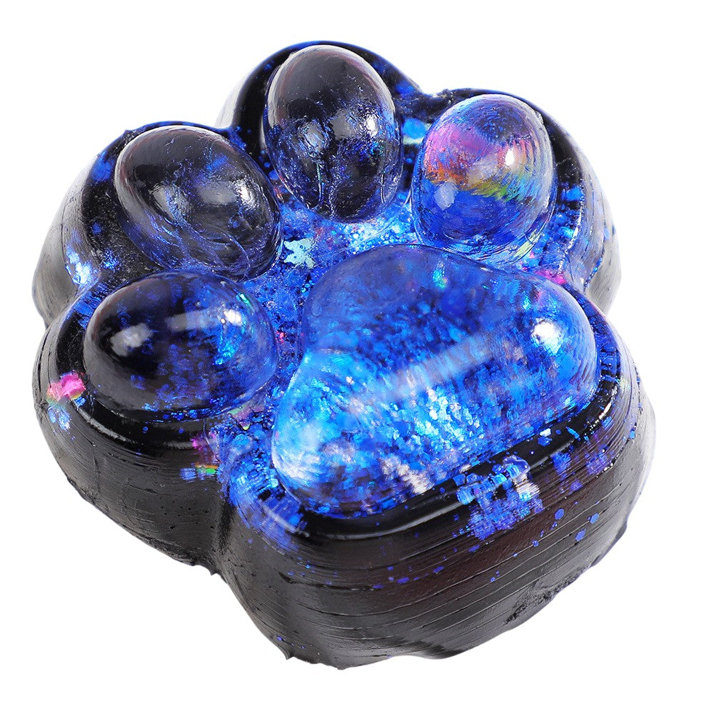 Jucarie Antistres Squishy, Cu Revenire Lenta, Squeeze Pinch Family, 60G, Ambalaj, Albastru-Negru