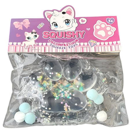 Jucarie Antistres Squishy, Cu Revenire Lenta,, 220G, Squeeze Pinch Family,Â  Albastru