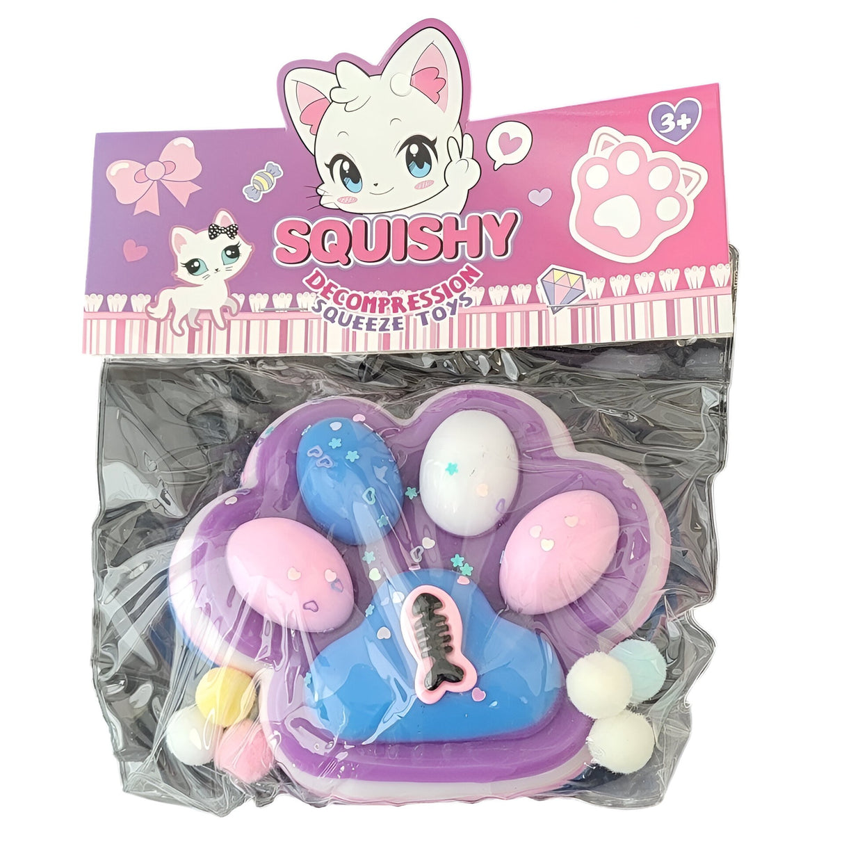 Jucarie Antistres Squishy, Cu Revenire Lenta, 220G, Squeeze Pinch Family,Â 