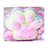 Jucarie Antistres Squishy, Cu Revenire Lenta, 220G, Squeeze Pinch Family, Ambalaj, Roz Curcubeu