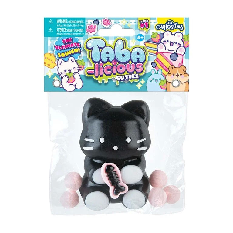 Jucarie Antistres Squishy, Cu Revenire Lenta, Squeeze Pinch Family, Ambalaj, 70 Gr, Negru