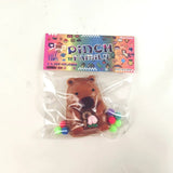 Jucarie Antistres Squishy, Vivimall, cu Revenire Lenta, Squeeze Pinch Family, Model Urs, Ambalaj Transparent, 4.5 x 7.2 cm, Maro