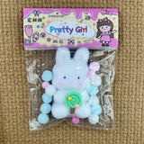 Jucarie Antistres Squishy, Cu Revenire Lenta, Squeeze Pretty Girl, Ambalaj , Alb - vivimall.ro