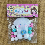 Jucarie Antistres Squishy, Cu Revenire Lenta, Squeeze Pretty Girl, Ambalaj , Alb - vivimall.ro