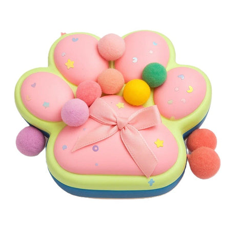 Jucarie Antistres Squishy, Vivimall, cu Revenire Lenta, Labuta de Pisica Pufoasa, 12.5x10.5 cm, Ambalaj Transparent, Model 6, Multicolor - vivimall.ro