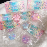 Jucarie Antistres Squishy, Vivimall, cu Revenire Lenta, Squeeze Pinch Family, Model Cat Paw, Model cu Perlute, Ambalaj Transparent, Multicolor - vivimall.ro