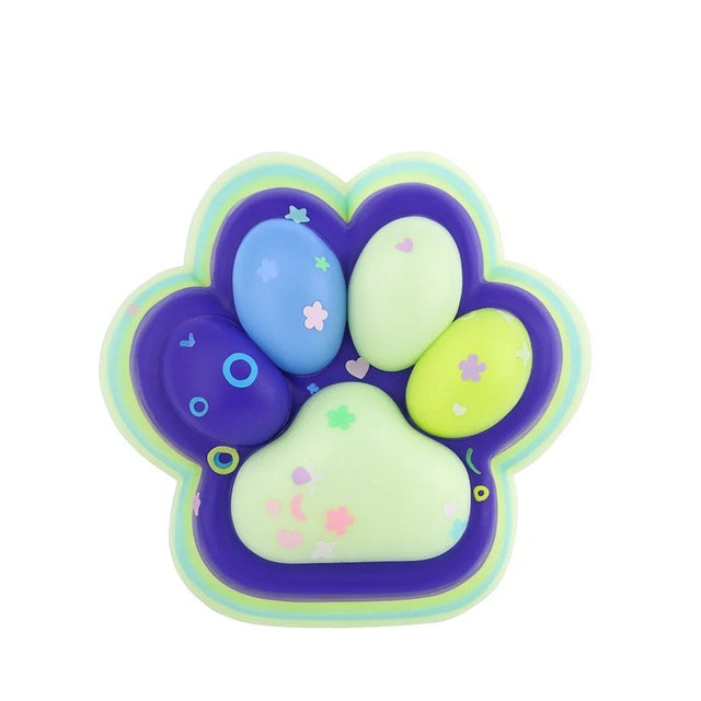 Jucarie Antistres Squishy, Flippy, cu Revenire Lenta, Squeeze Toys, Model Cat Paw, 12.5x10.5 cm, 220g, +3 Ani, din TPR, Model 6, Multicolor - vivimall.ro