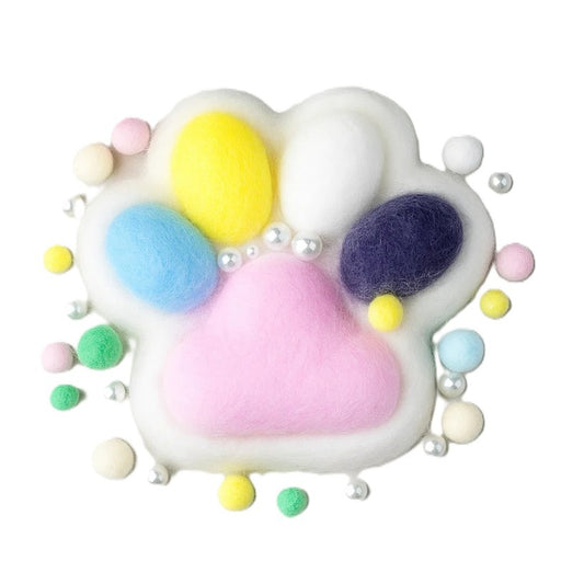 Jucarie Antistres Squishy, Vivimall, cu Revenire Lenta, Squeeze Toys, Model Cat Paw, 12.5x10.5 cm, 220g, +3 Ani, din TPR, Model 9, Multicolor - vivimall.ro
